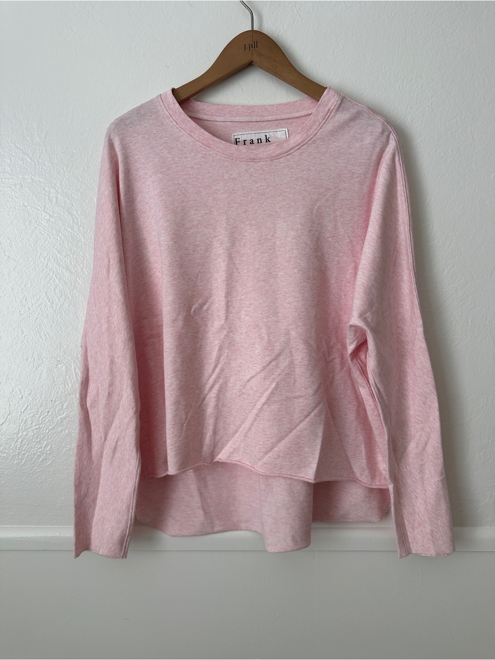 Frank & Eileen Tee Lab Pink Crew neck Long Sleeve XS